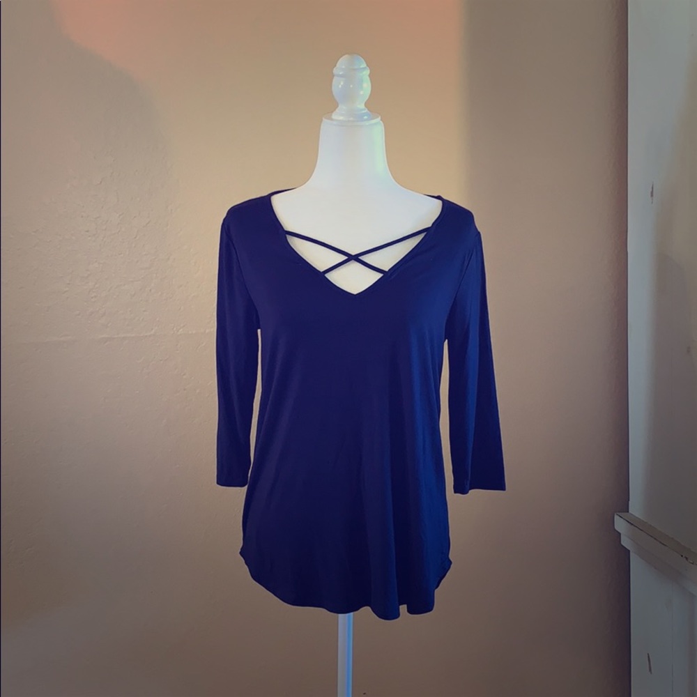 Emory Park Navy Blue Top